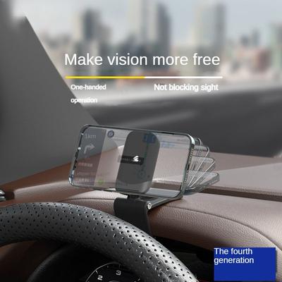Magnetický držák telefonu HUD do auta Mini kompaktní automobilový přístrojový panel Speciální držák ztlumení Magnetický držák
