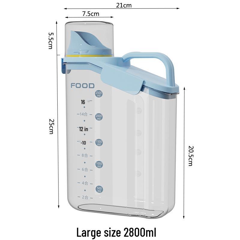 Airtight Pet Food Storage Bucket for Cats & Dogs - Moisture-Proof, Freeze-Dried and Snack Storage Container.