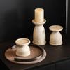 Designer Imitation Wood Candle Holder for Homestays, Hotels, and Restaurants