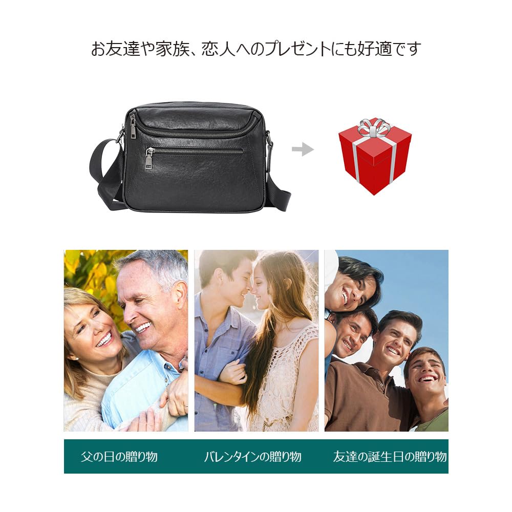 Whatna Antik-Stil Gebrämtes Natürliches Rindsleder Schultertasche für Herren, Crossbody Brusttasche mit Seitenfach für iPad (10,5 "), Große Umhängetasche