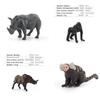 Simulation Tiger Lion Giraffe Elephant Hippopotamus Wild Animal Model Ornament For Educational Display And Collectors