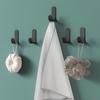 Adhesive Metal Coat and Hat Hook for Bathroom and Doors