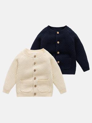 Pull Gilet en Coton Tricoté pour Bébé Style Britannique pour Automne/Hiver - Gentleman d'un An