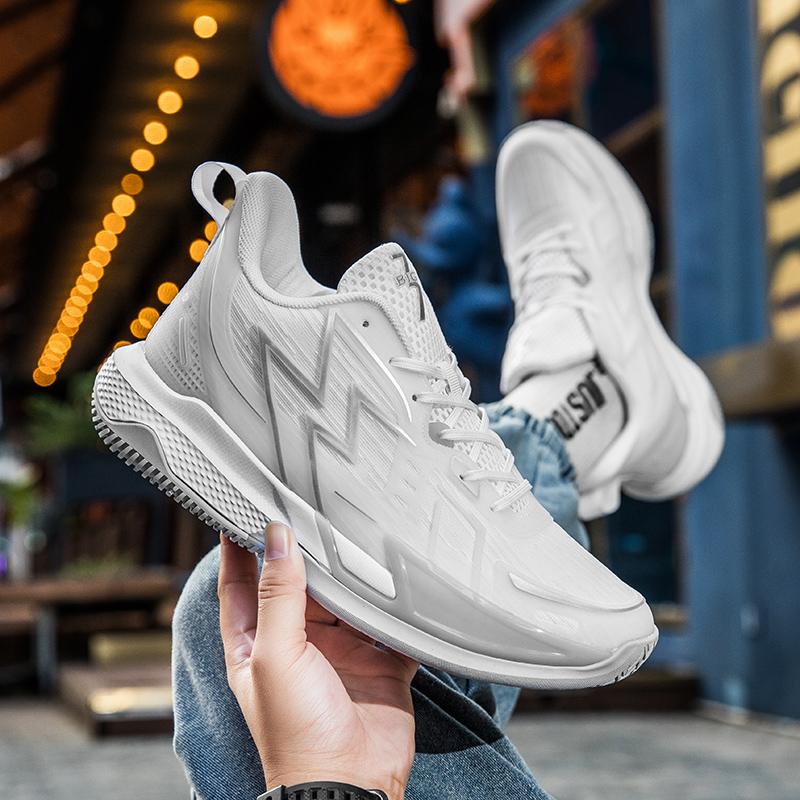 Flash cushioning white basketball shoes student sharp blade actual combat high school entrance examination breathable sports shoes