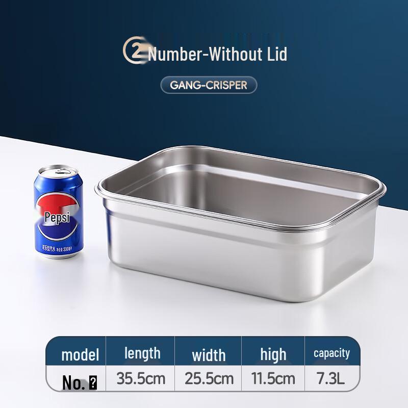 

304 Stainless Steel Food Storage Container with Lid