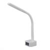 LED Schreibtischlampe 3 Stufen Dimmung Augenschutz Weicher Silikonarm LED Anzeige Wecker Schreibtischlampe