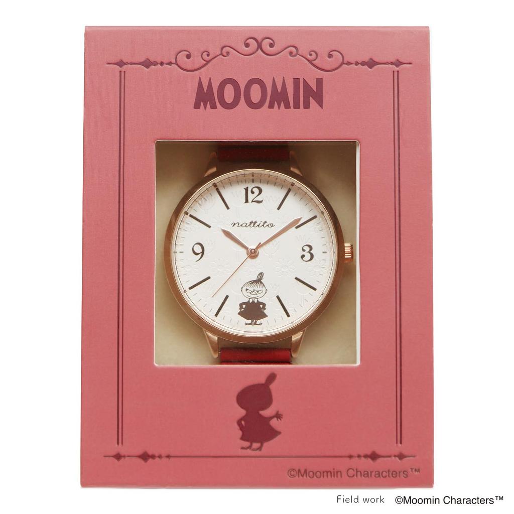 Field work Moomin Analog Watch Women's Metal Band Made In Japan Movement Red MOM013-3