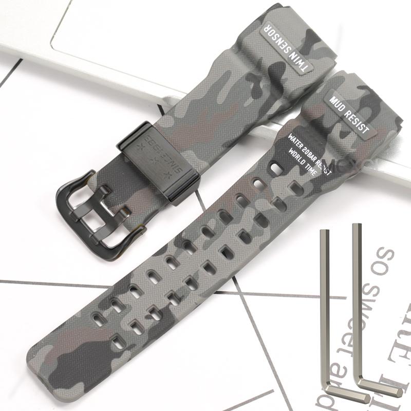 Natural Resin Replacement Watch Strap Suitable for Casio G-Shock Master G Mudmaster GG-1000 GWG-100 GSG-100 Sport Watch Bracelet