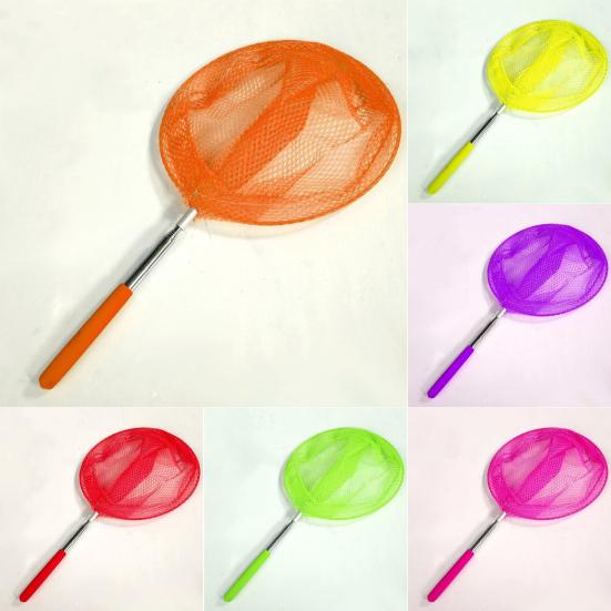 Yousheng Kids Telescopic Fishing Net 5-Section Retractable Stainless Steel Pole Outdoor Butterfly Catcher Net Anti-slip Handle Lightweight Landing