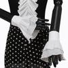 Womens Detachable Fairy Wrist Ruffle Cuffs White Flared False Sleeves For Sweater Dress Clothing Accessories