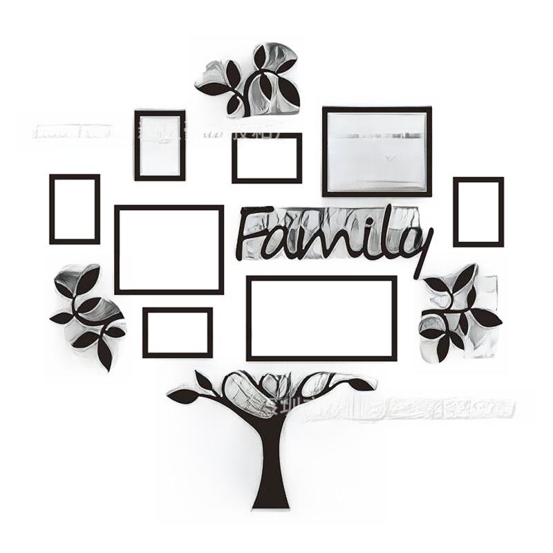 Acrylic Tree 3D Wall Stickers: Creative Decoration for Living Room, Bedroom, Office, or Sofa Area.