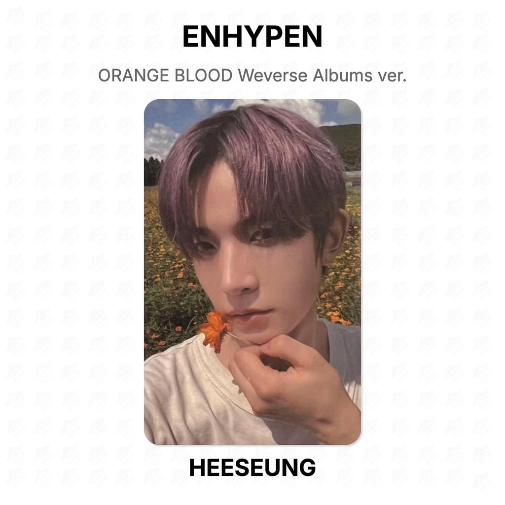 ENHYPEN ORANGE BLOOD Weverse Albums ver. Fototessera ufficiale