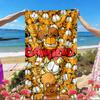 Garfield Print Beach Towel, Versatile Lightweight Absorbent Beach Towel for Pool Surf Yoga Bathroom, Perfect Birthday Holiday Gift