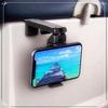 Mobile device holder travel mobile phone holder desktop folding mobile phone clip universal live outdoor travel mobile phone holder black