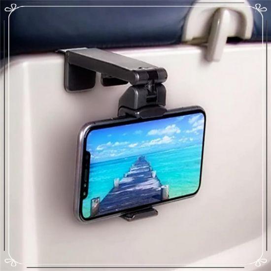 Mobile device holder travel mobile phone holder desktop folding mobile phone clip universal live outdoor travel mobile phone holder black