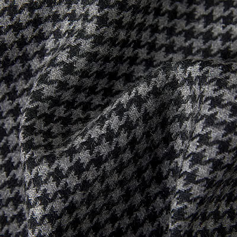 Women's Merino Wool Blend Houndstooth Cropped Pants
