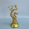 Exquisitely Crafted Qianxi Feilong Home Living Room Decoration, Brass and Copper-Colored Zodiac Dragon Creative Ornament C