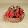 Peach Wood Five-Color Thread Pendant Set, 7-Piece, 7 cm: Worry-Dissolving Decor for Living Room and Bedroom