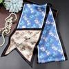 Mulberry Silk Necktie for Women Versatile Autumn Style Chic Slim Multi-functional Decorative Double-layer 100% Silk Scarf