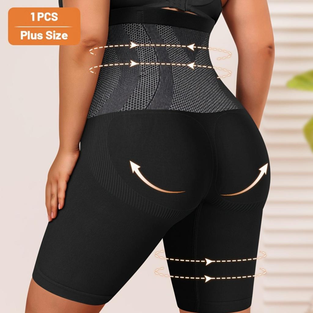 1-Pack Plus Size Panties, High-Waisted Tummy Control, & Butt Lifting, Seamless Women's Underwear, Briefs & Boxer Briefs