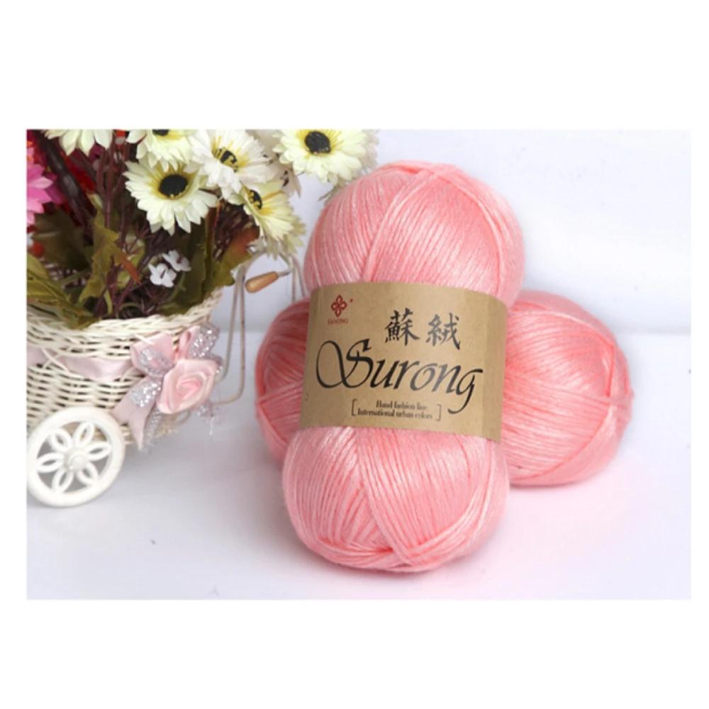 Handmade Knitted Cashmere Yarn Wool Cashmere Knitted Yarn Ball Process Knitted Sweater Scarf Thread Fancy DIY Crochet Machine