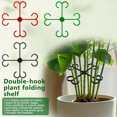 4 Peças Suporte para Caule de Plantas Suporte Resistente para Interior Exterior Suporte para Planta Monstera Rack para Cultivo de Plantas Trepadeiras Grampo de Fixação Estabilização