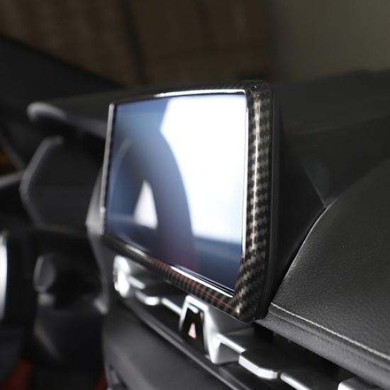 ABS Carbon Fiber Display Navigation Screen Trim Cover for Toyota Supra 19-24
