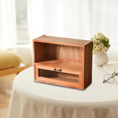 Schreibtischaufbewahrung Organizer Schmuck mit Schublade Tragbarer Ausstellungsschrank Tischplatte Box