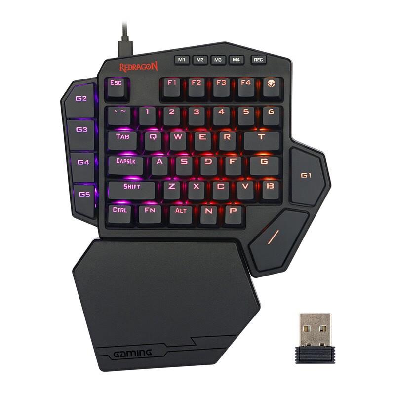 Redragon K585 Dual-Mode Hot-Swappable Mechanical Gaming Keypad with Onboard Macro Programming