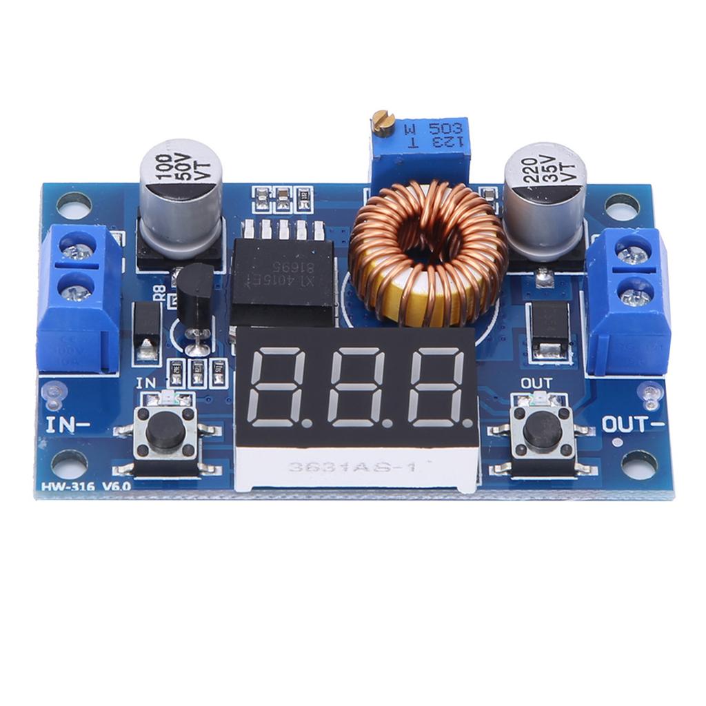 XL4015 Module High Conversion Efficiency Adjustable DCDC Buck with Voltage Meter Display 75W
