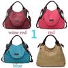 Premium Quality Large Pocket Casual Women's Shoulder Cross Body Handbag With Canvas Leather Material