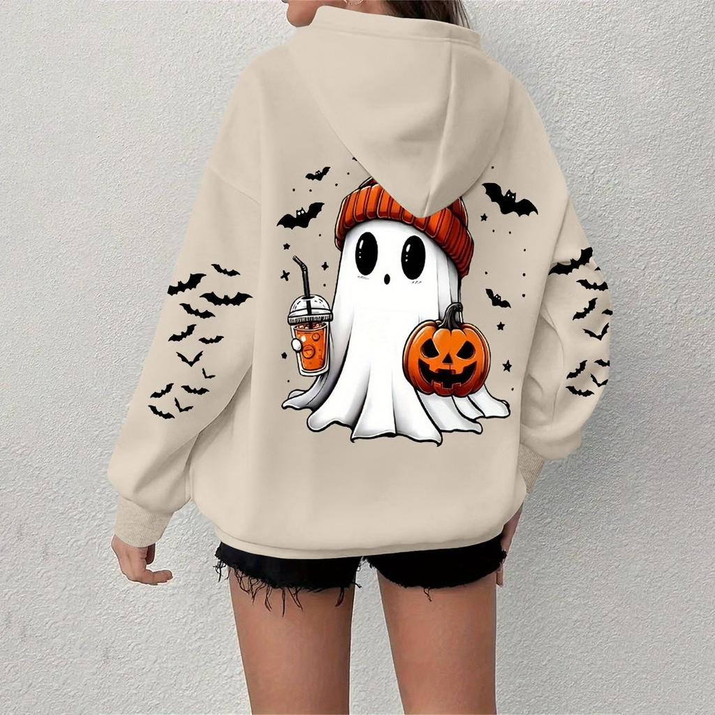 Women's Sweatshirt Casual Long Sleeve Atmosphere Top Loose Popular Round Neck Pullover Sweatshirt Top