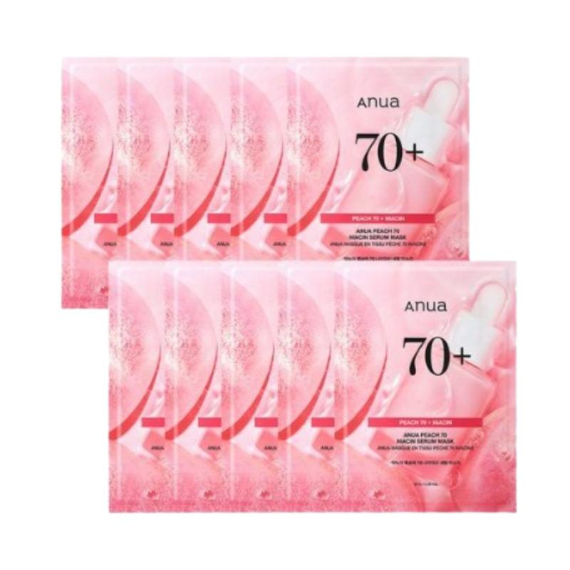 Anua Peach 70 Niacinamide Serum Mask 10 Sheets