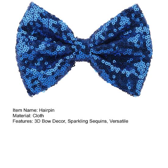 Fermacapelli Sicurezza Clip Angoli Arrotondati con Molla Metallica Senza Bave Forma ad Arco Decorazione con Paillettes Lucide Fermacapelli Bambini Accessorio Capelli Scintillante