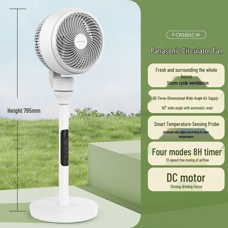 Panasonic F-CW1801C DC Inverter Smart Air Circulator Fan CN plug (adapter included)