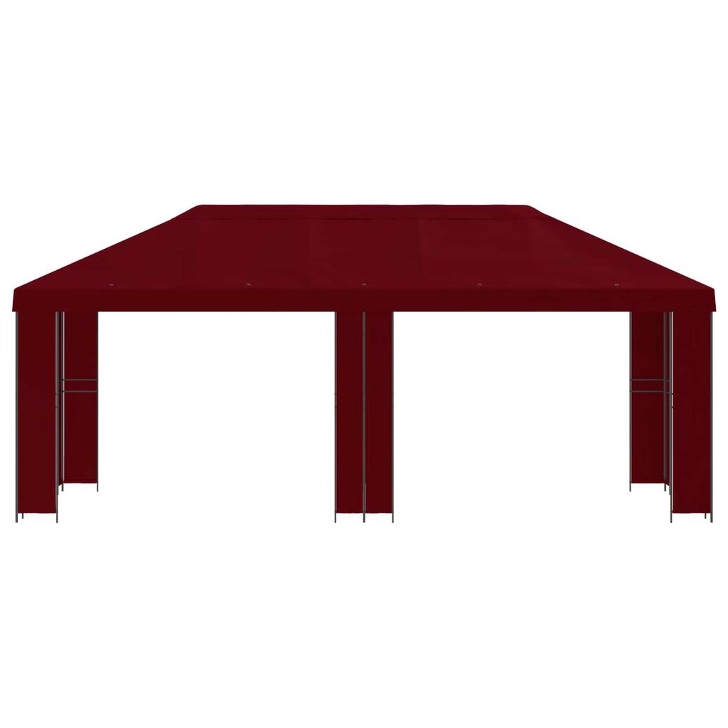 Garden Pavilion 6 X 3 M Bordeaux Red Polyester and Steel 190