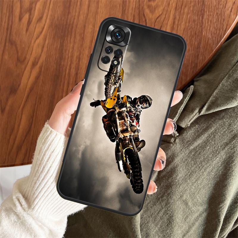 

Moto Cross Motorcycle Sports Case For Xiaomi Redmi Note 14 Pro 13 12 11 10 15 Pro Plus Redmi 15 C 13 10C 12C 14C 13C Cover Note 15 Pro Plus 5G