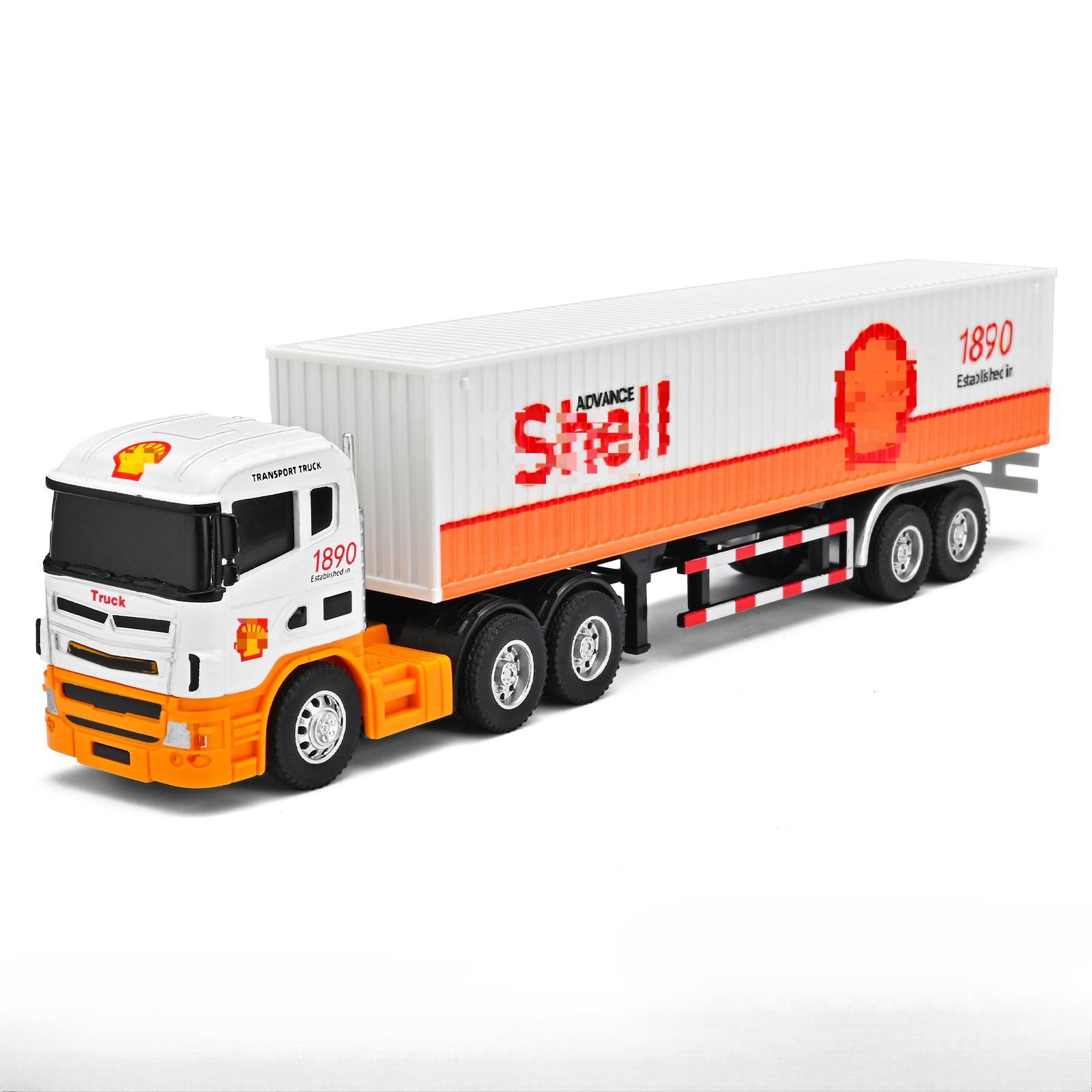 Container Transport Fahrzeug Serie Rückzieher Legierung Anhänger Container LKW Modell Kleines Auto Junge Spielzeug