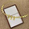Metal Flower Belly Chains Rhinestone Hollow Out Belt New Waist Chain  Women