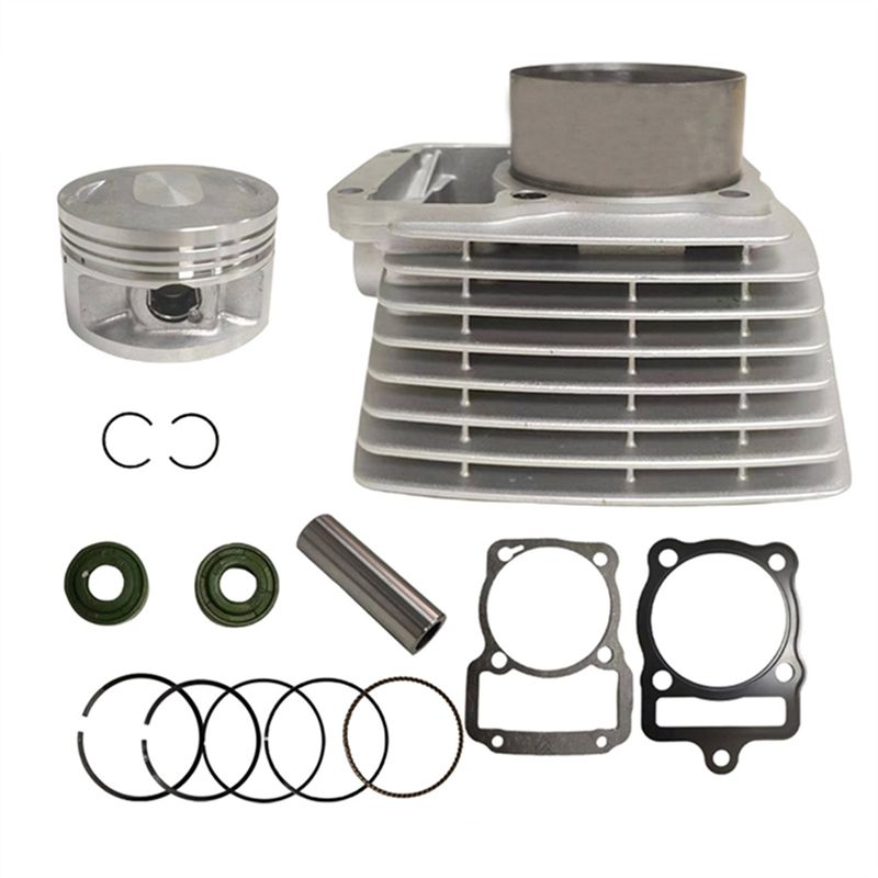 

RR-For CG250 Motorcycle Engine Cylinder Piston Gasket Kit 72.5Mm- Upgrade To 350Cc For CG350 срібний