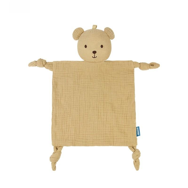 Panno Lenitivo Elefantino con Giocattolo Animale di Peluche per il Comfort e il Sonno del Neonato