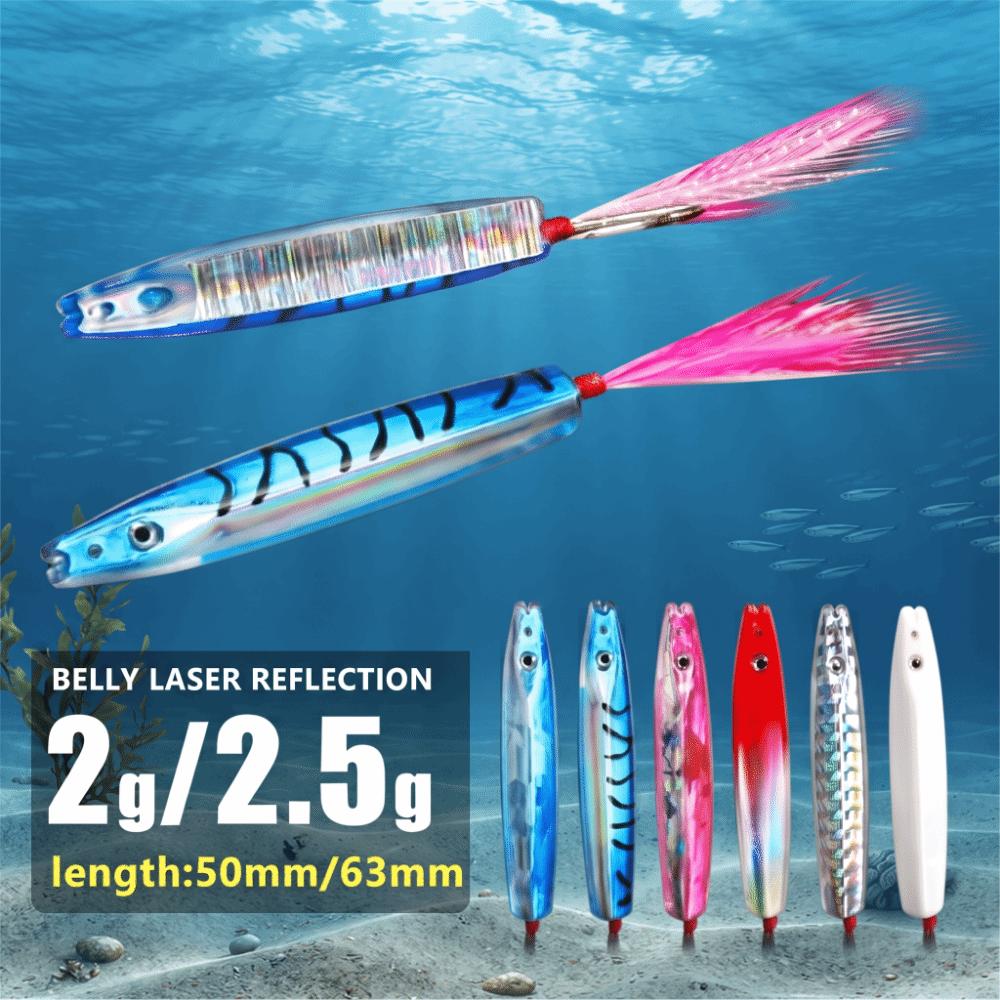 2pcs Bow Horn Matel Jig Bait Metal Cast Artificial Bait Slow Shaking Surface Bait Sea Fishing