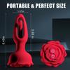 Sexuální hračky Rose Vibrating Anus Plug s 9 režimy vibrací a klepání Dálkové ovládání Bodový vibrátor G Sexuální hračky pro dospělé pro muže, ženy a gaye