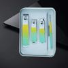 Nail Care Gift Set: Portable Tin Box with Clippers, Scissors, Tweezers, and Ear Spoon