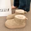Thick-soled snow boots women's real fur integrated new winter women's shoes piled and thickened warm cotton shoes