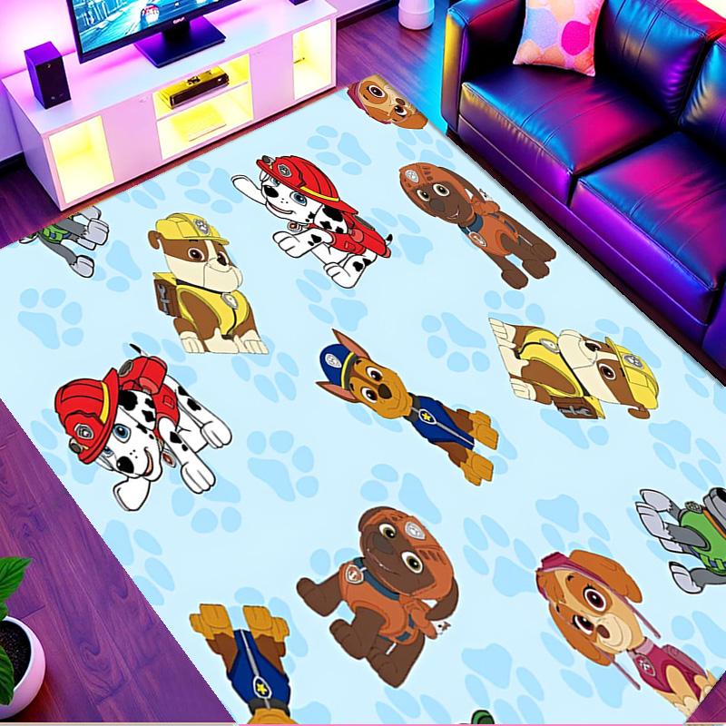 PAW Patrol Print Rug, Washable Floor Carpet, For Entryway Dorm Laundry Room Office Study, Home Decor Birthday Christmas Gift