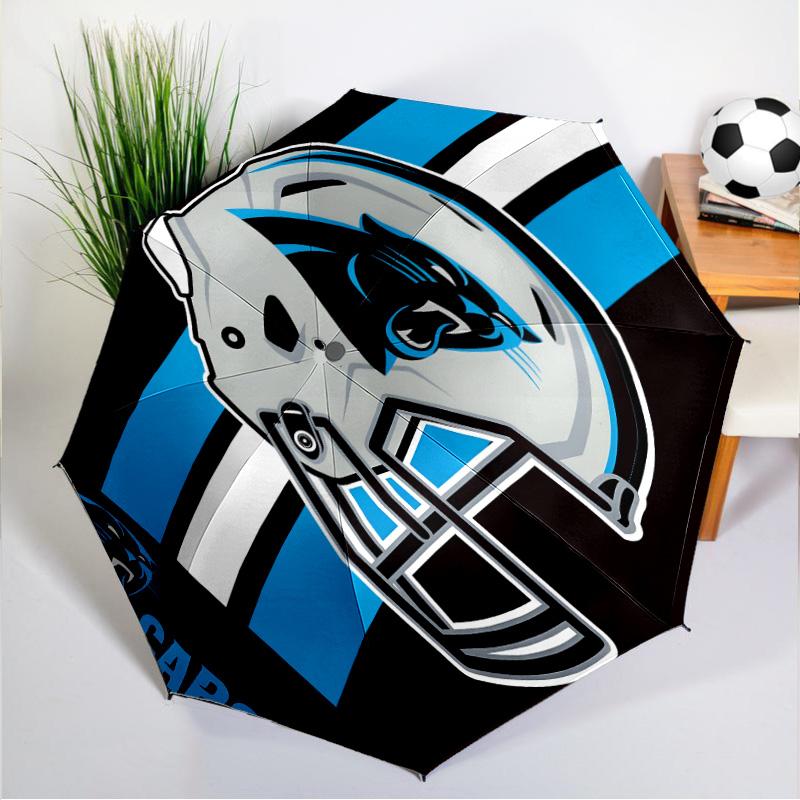 Panthers Helmet Umbrella 8-Frame for Travel, Camping, Casual Lightweight Portable Umbrella, Essential for Every Family Holidays Gift