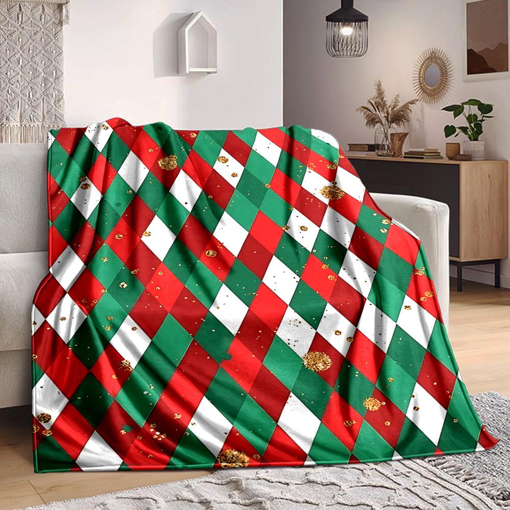 

1pc Christmas Wrapping Paper Blanket Warm,Perfect for Camping And Travel, Making It a Great Gift for Any Season yy250904175 75x90cm