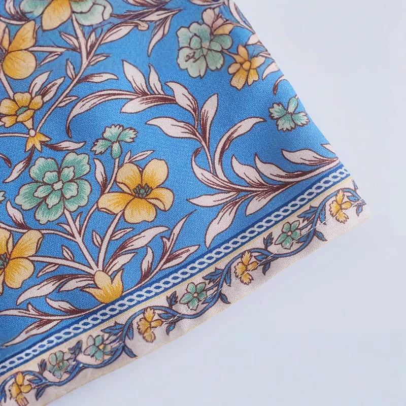 2025 Spring Women's European-American Style Long Sleeve Casual Print Dress