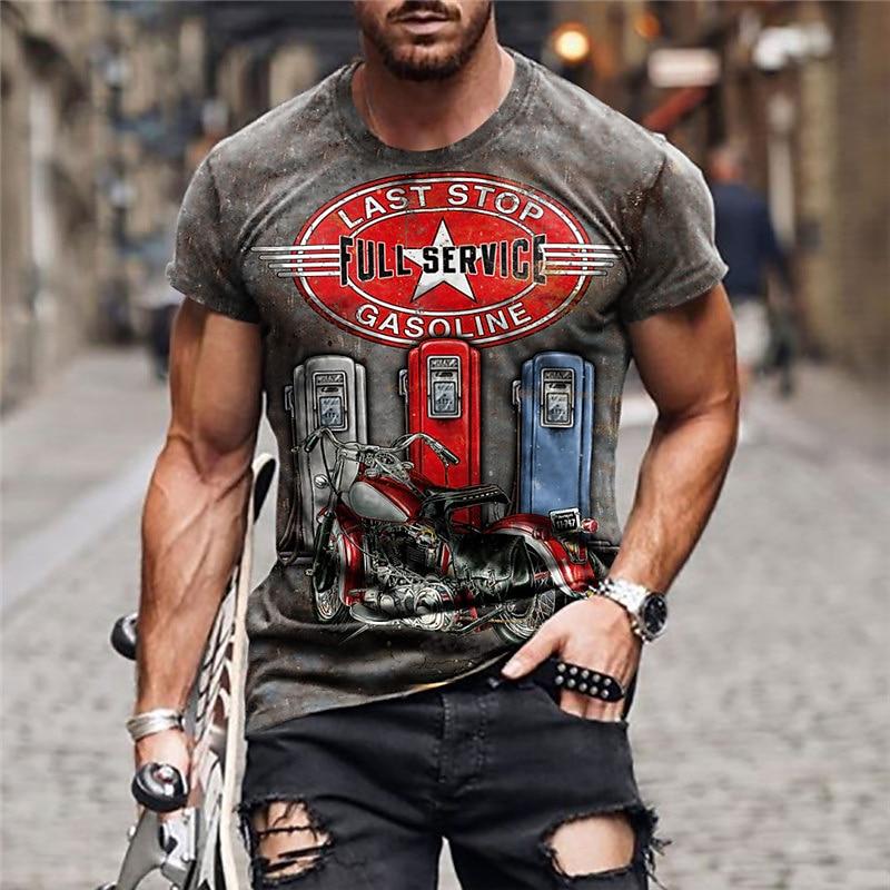 

Men s Summer 3D Casual Short-Sleeved T-Shirt XL